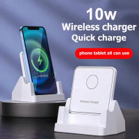 ?ปลา + Gratis Ongkir?15W ชาร์จเร็วที่ชาร์จแบบไร้สายบอร์ดชาร์จแบบ3-In-1ขนาดเล็กพกพาได้ที่จับโทรศัพท์มือถือเหมาะสำหรับไอโฟนหัวเหว่ย Oppo Xiaomi