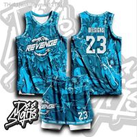 ✜ﺴ♠ Basketball Jersey for Men REVENGE 01 Full Sublimation Free Customized Name and Number Short Up and Down Revenge Jersey