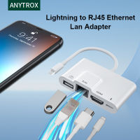 Lightning Ke RJ45แลนอีเทอร์เน็ต Adapterkabel Lightning Ke USB 3 OTG หัวแปลงสัญญาณ HDMI Kameradonglepaca Kad