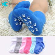 Vớ Cotton Cho Em Bé Vớ Chống Trượt Màu Kẹo Cho Bé Gái Vớ Bé Trai Sơ Sinh