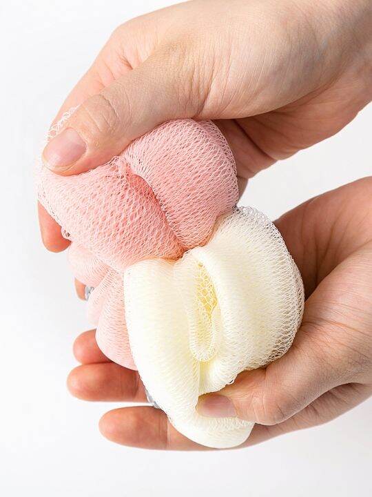 cw-exfoliating-scrubber-soft-shower-mesh-foaming-sponge-pumpkin-accessories-new