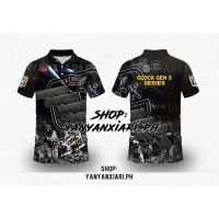 TACTICAL GLOCK DESIGN POLO SHIRT- Excellent Quality Full Sublimation Jersey Shirt Big Size：XS-6XL YY08（Contact the seller, free customization）