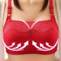 [HOT ANOJJUUQOIAW 565] ชุดชั้นในที่ไม่มีสายหนังสตรีลูกไม้ Unwired Bra Comfort Bra เต็มถ้วยชุดชั้นในบาง Lip Tube Top