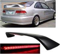 Spoiler Civic 2Door  งานดิบต้องเอาไปทำสี มาพร้อมไฟเบรค์  LED