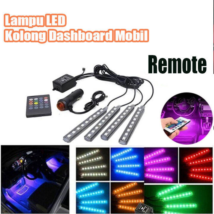 Lampu LED Kolong Dashboard Mobil RGB - Lampu Dekorasi Interior Mobil ...