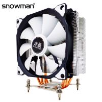 【hot】❦♗  SNOWMAN 4 Pipes CPU Cooler 120mm 4Pin Quiet 2011 1700 1150 1151 X79 X99 AM4 AM5 Cooling i5