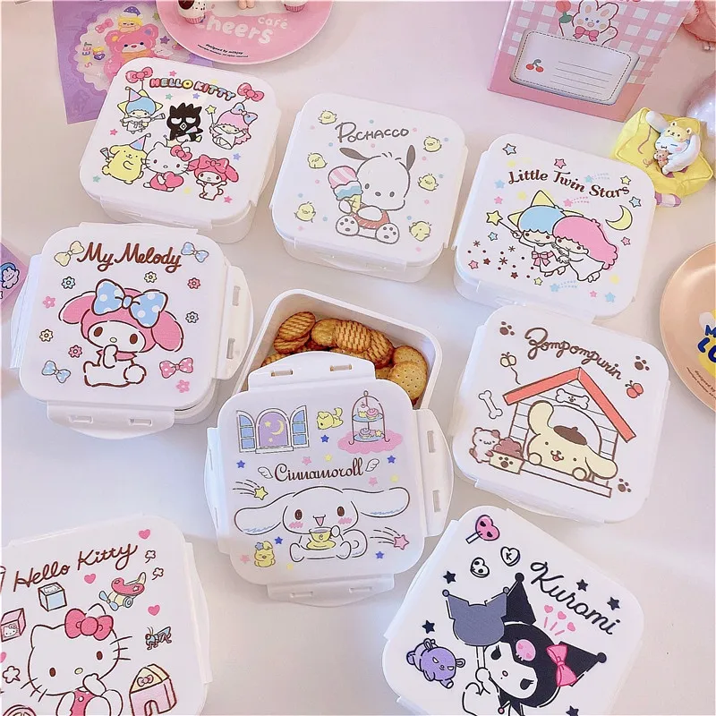 Cute Hello Kitty Lunch Box, Cinnamoroll Lunch Box, Melody Sanrio Box