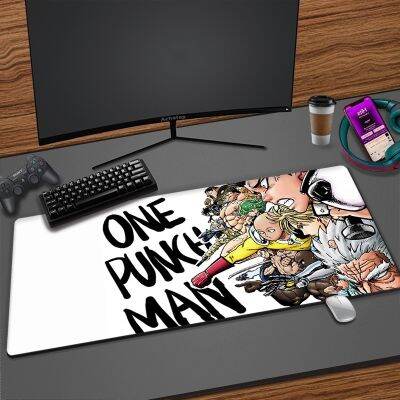 One Punch Man Anime Mousepad ไซตามะ แผ่นรองเมาส์ขนาดใหญ่ เครื่องเกม โต๊ะเมาส์ บริษัท แผ่นรองโต๊ะ อุปกรณ์เกม พรม