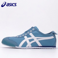 Asics รองเท้าบุรุษเสือเม็กซิโก66 ASlCS แบบ Slip-On Lace-Less Slip-บนผ้าใบรองเท้าวิ่ง