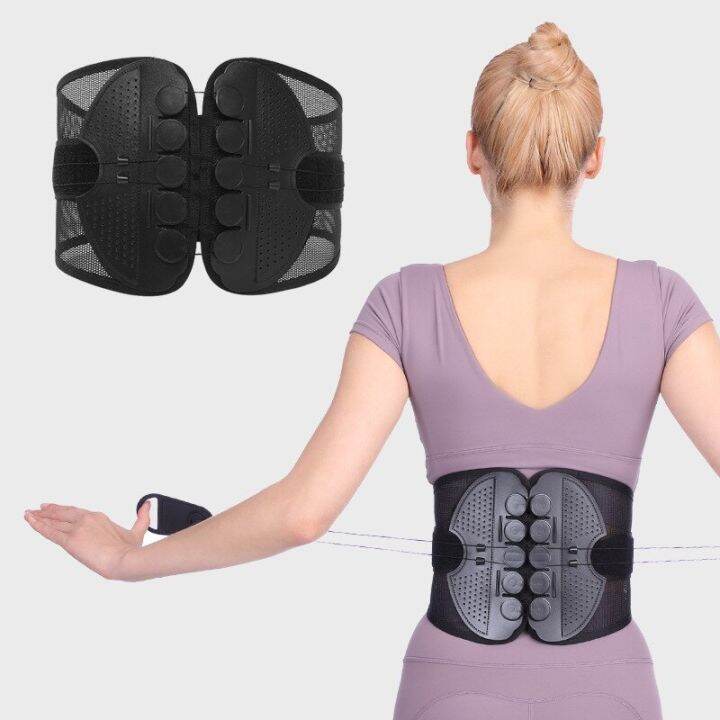 waist-belt-lumbar-support-back-waist-support-brace-corset-men-women-spine-decompression-waist-trainer-brace-back-pain-relief