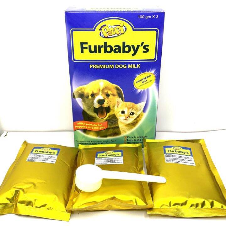 [3G AGRIVET] 1box (3 sachets) Papi Furbaby's Premium Dog and Cat Milk