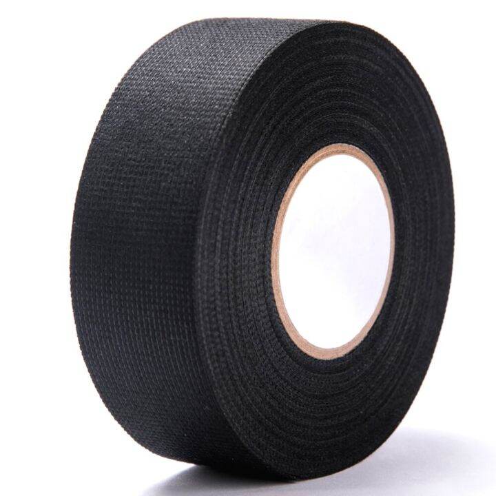 1pc-adhesive-heat-resistant-cloth-fabric-tape-for-car-harness-wiring-loom-protection-19mm-15m-adhesives-tape