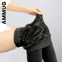 【VV】 Ammug Pants New Leggings Warm Pant Waist Elastic All-Match Hot Sale Women  39;s Female