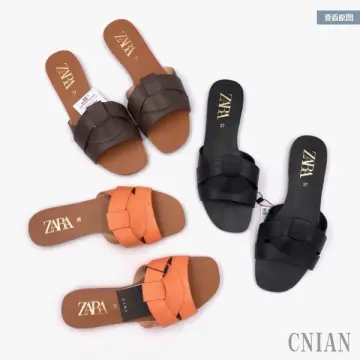 ZARA Embellished Flat Vinyl Sandals for Women: The Perfect Combination –  Yumzo Store