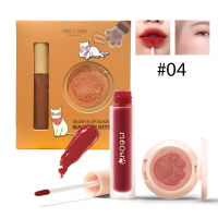 L17-4 : Nee cara Makeup Blush &amp; lip Glaze เซ็ตลิป+ปัดแก้ม No.04 W.110 รหัส L17-4