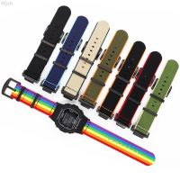 （Bar watchband）สายนาฬิกาโลหะไนลอนสำหรับ Casio G-Shock GA-110/100/120/400/700 GD-100 GA2100/110/120 GX-56BB DW-5600สายปรับ M5610