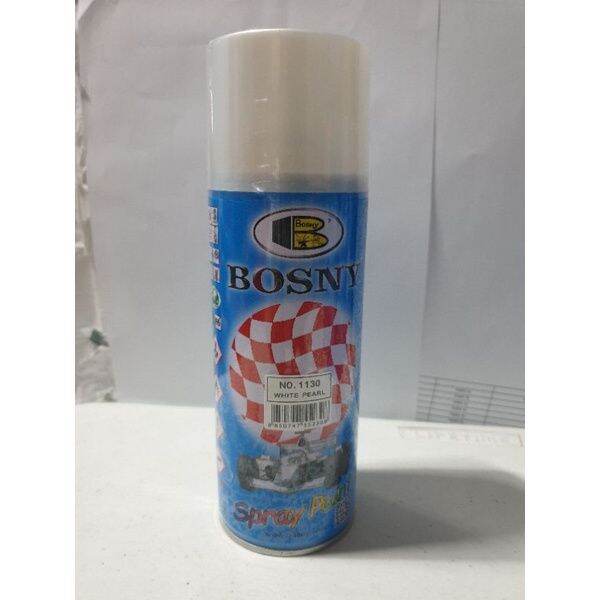 Bosny spray paint WHITE PEARL color Lazada PH