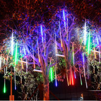 8 Tube Meteor Shower Rain LED String Lights Garland Christmas Decoration for Home Room Outdoor Street Fairy Light New Year Decor