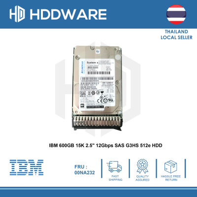 IBM 600GB 15K 2.5" 12Gbps SAS G3HS 512e HDD // 00NA232 // 00NA235 // 00NA231