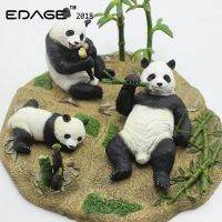 EDAGE Eden produced simulation resin panda model toy collection boy girl gift ornaments