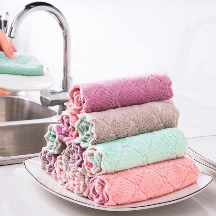 kitchen-cleaning-dishwashing-dishcloth-double-sided-rag-fleece
