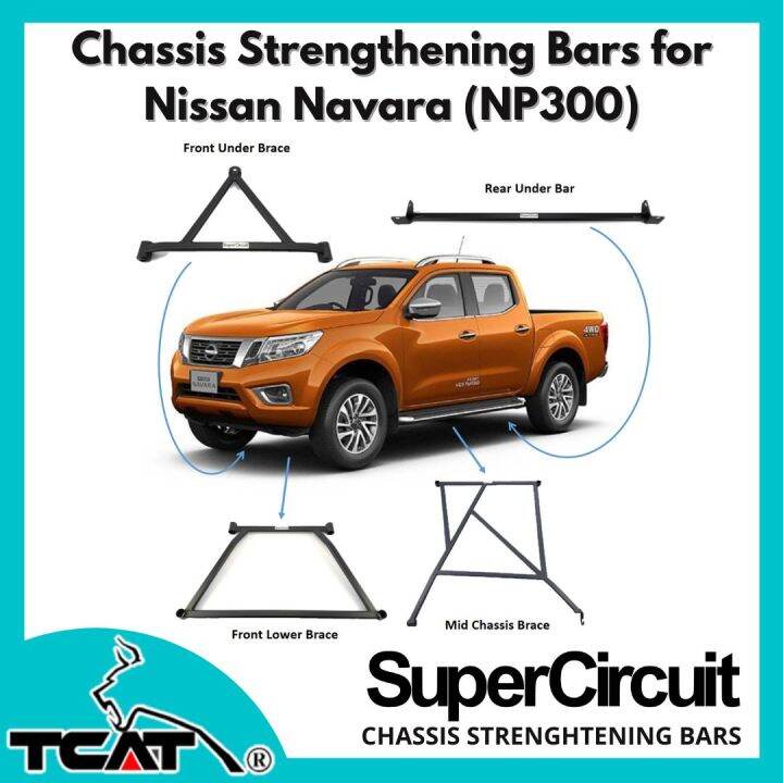 [Preorder] Nissan Navara NP300 SuperCircuit Chassis Strengthening Bars
