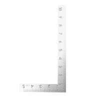 Mini Square 10X5cm 90 Degree Stainless Steel Angle Ruler Small Turning Ruler Woodworking