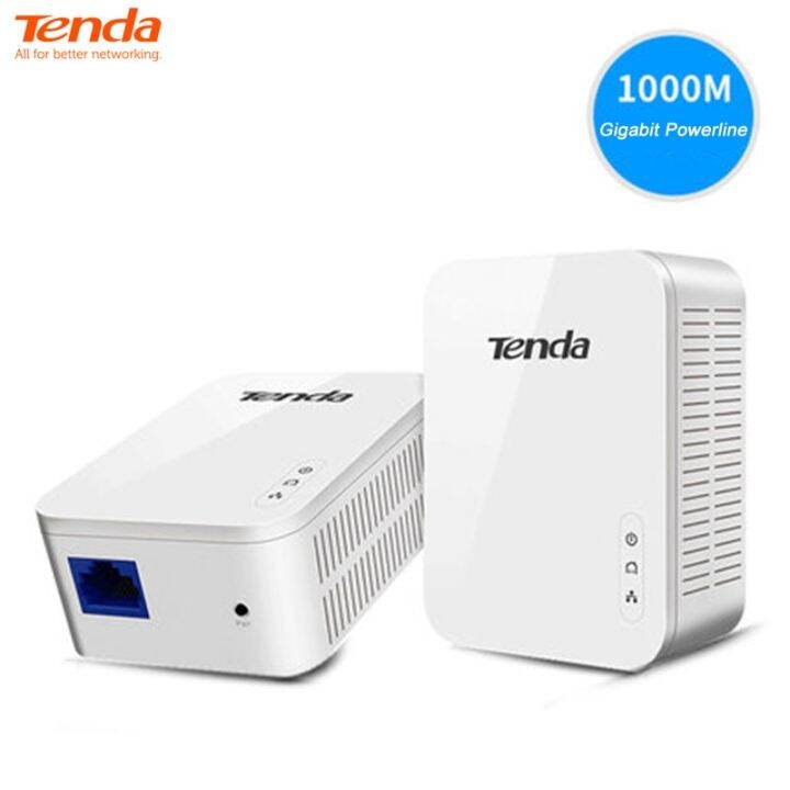 Tenda PH3 AV1000 1 Port Gigabit Powerline Adapter Kit P3 Ethernet PLC ...