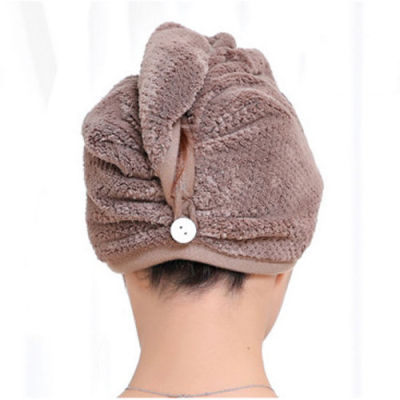 Magic Microfiber Hair Fast Drying Dryer Towel Bath Wrap Hat Quick Cap Turban Dry