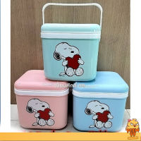 กระติกน้ำแข็ง Snoopy ทรงเหลี่ยม ขนาด 5 ลิตร สีสวย น่ารัก