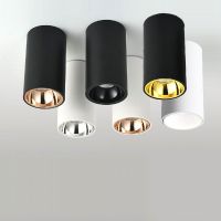 ZZOOI Cylinder Livingroom Kitchen Bedroom Foyer Offcer Rose Gold Dimmable LED Ceiling lights 5W 10W 15W 20W Ceiling lamp