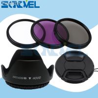 55mm UV CPL FLD Lens Filter Kit Lens Cap Flower Lens Hood For Nikon D5600 D5500 D5300 D5100 D3400 D7500 D750 with AF-P 18-55mm