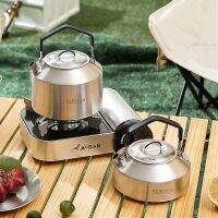 ◈✧♣ Outdoor 304 stainless steel picnic cooker foldable teapot portable