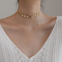 【CC】 316L New Fashion Upscale Jewelry 35cm 2 Layer Rhombus Collar Charms Chain Choker Necklaces Pendants