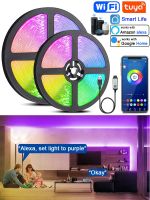 Tuya Wifi LED Light Strip Smart Life RGB 5050 Led Tape for Home Party Decor TV backlight Compatiable with Alexa Google Home