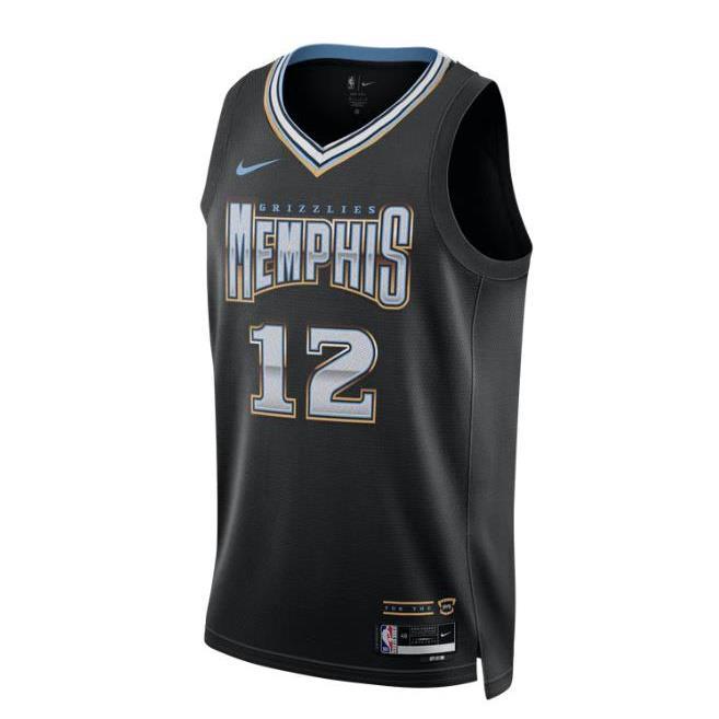 Men's Grizzlies 12 Ja Morant Teal 75th Jersey