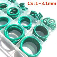 FKM 250-100Pcsfkm Fluorine Oxygen O-Ring Sealing Ring Oil-Resistant High-Temperature Corrosion Fluororubber Seals Complete Set