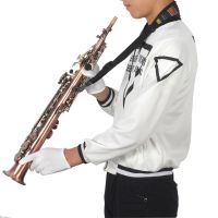 สายคอแซ็กโซโฟนพร้อมตะขอเครื่องมืออุปกรณ์เสริมดนตรีไม้สายคล้องไหล่สไตล์ประจำชาติสำหรับ Sax Clarinet Oboe