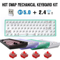 TESTER68 Hot Swap Mechanical Keyboard Kit 35 Pins Hot Swap Shaft Base Axis 2.4G Bluetooth Wireless Girl Gaming Keyboard