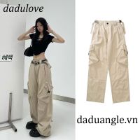 COD lianshai DaDulove? New American Ins Small Many Pocket Cargo Overalls Retro Loose Wide Leg Pants Fashion Womens Clothing