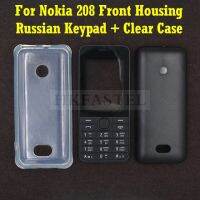 สำหรับ Nokia 208โทรศัพท์มือถือซิมการ์ดเดี่ยว/คู่ฝาครอบ Engilish รัสเซียฮีบรูเคสป้องกัน Tpu นิ่มใส