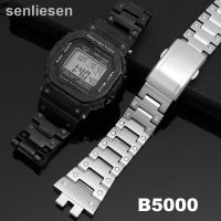 ดั้งเดิม2023™อุปกรณ์เสริมนาฬิกาสำหรับ Casio สายแท่งสแตนเลสสตีล B5000 G-SHOCK-GMW สร้อยข้อมือทรงสี่เหลี่ยมขนาดเล็ก