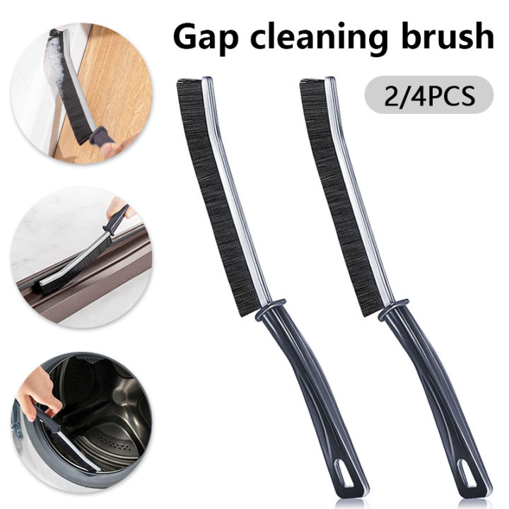 4pcs Gap Cleaning Brush, Hard-Bristled Crevice Cleaning Brush, Grout Cleaner  Scrub Brush Deep Tile, Small Crevice Cleaning Brush Tool, for Kitchen,  Bathroom, Fan, Window Rails