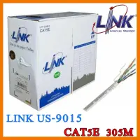 ?ลดราคา? สายแลน CAT5e UTP Cable (305m./Box) LINK (US-9015) Original สีขาวภายใน ## ชิ้นส่วนคอมพิวเตอร์ จอมอนิเตอร์ เมนบอร์ด CPU Computer Cases Hub Switch กราฟฟิคการ์ด Gaming