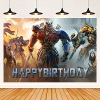 120x80cm Transformers Photo Backdrop For Boys Birthday Party Photography Background Car Universe Battle Decor Poster Banners