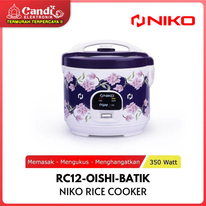 NIKO Rice Cooker Penanak Nasi Kapasitas 1.2 Liter RC12OISHIBATIK Lazada Indonesia