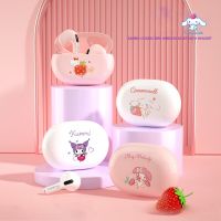 Sanrio Hello Kitty Kuromi บลูทูธหูฟัง Ture 5.0หูฟังเอียบัดไร้สายสาวน่ารักหัวใจสเตอริโอแบตเตอรี่อายุการใช้งานยาวนานหูฟังออกกำลังกาย