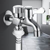 G12in เครื่องซักผ้าก๊อกน้ำ Mop Sink Faucets ทองแดง Electroplating Dual ใช้ Water Tap สำหรับสวนกลางแจ้ง Torneira Parede