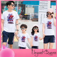 สง่างามเรียบหรู❤Queen Marvel Family Shirts Summer Short Sleeve Fashion Tee Shirts