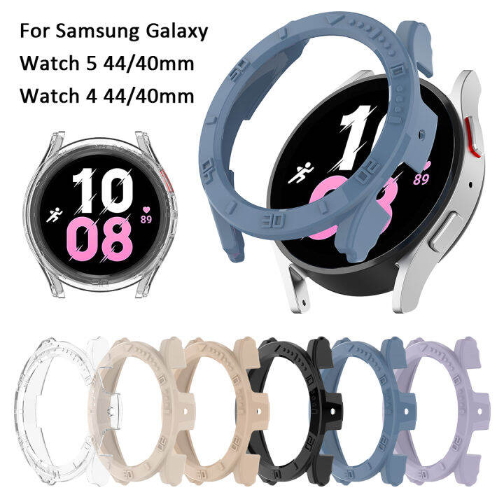 For Samsung Galaxy Watch 5 4 44mm 40mm case armor PC bumper frame smart watch cover cases